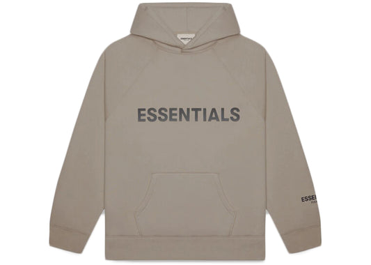 Fear of God Essentials Pullover Hoodie Applique Logo Taupe